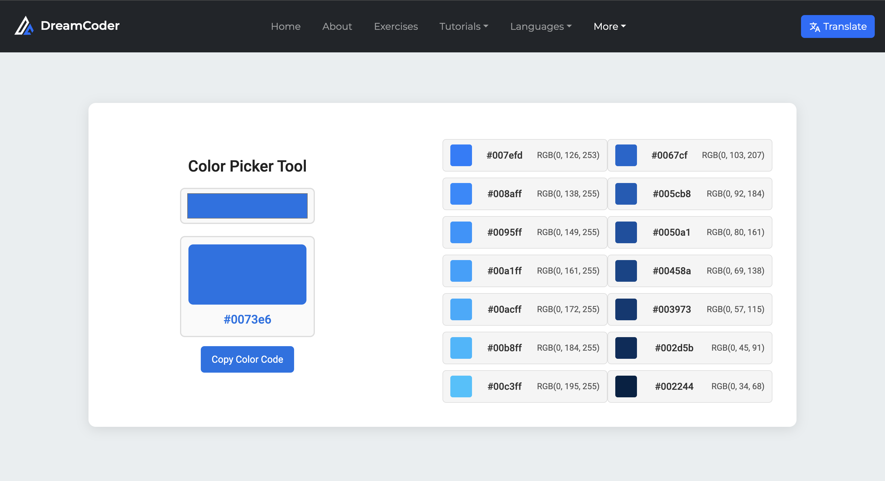 Color Picker Screenshot